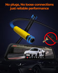 M4 2CH Mirror Dash Cam, 4K+2.5K, 12" IPS Touchscreen