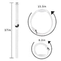 Sahara White Silicone Dog Collar - Apple AirTag = AT00018