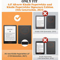 Indy Series Black Vegan Leather Folio Case - Amazon Kindle Paperwhite