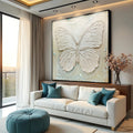 White Butterfly Wall Art
