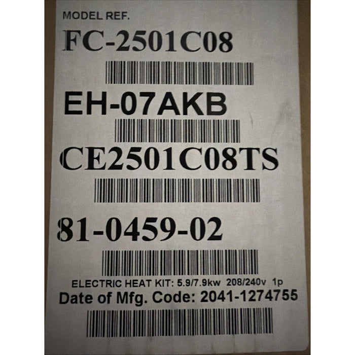 Carrier FC-2501C08 5kW 208/240V Electric Heat Kit HVAC Air Handler