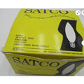 Satco S3285 25W Frosted Torpedo Candelabra Base Bulbs, 25 Count