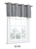 Eclipse Nadya Grommet-Top Valance, 52 X18