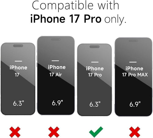 iPhone 17 Pro Case Shockproof Slim Protective Cover Clear