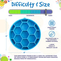 Honeycomb eBowl Deep Slow Feeder Dog Bowl for Enrichment | USA Made