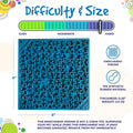 Jigsaw Puzzle eMat - Enrichment Lick Mat for Dogs and Cats | eMat Enrichment Toy for Anxiety Relief | USA Made