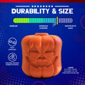 Jack O' Lantern Dog Toy - Durable Halloween Chew Toy for Large Dogs | USA Made