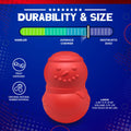 Snowman Dog Toy - Durable Winter Chew Toy for Large Dogs | USA Made