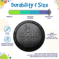 Magnum Bottle Top Flyer Rubber Frisbee for Heavy Chewers | Large | USA Made