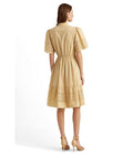 Lauren Ralph Lauren Laser-Cut Poplin Dress, Size 14