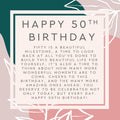 50th Birthday Compass Necklace Spa Gift Box Set