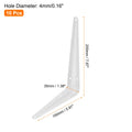 uxcell Floating Shelf Bracket 8x6in Iron L Bracket White 10 Pack