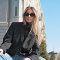 Oval Sunglasses for Women Trendy Vintage 90s Y2K Designer Sun Glasses UV40