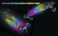 Electric LED Bicycle Scooter Lights Night Cycling Colorful Lamp Water