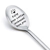 MXXGMYJ Funny Coffee Spoon I Love You Gift Silver for Men Couples Xmas