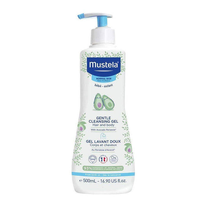 Mustela 2-in-1 Cleansing Gel Baby Body Wash and Baby Shampoo - 6.76 fl oz