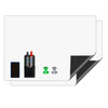 JINGZHAN Self Adhesive Magnetic Sheet 12x17 White 2 Pack Dry Erase Board