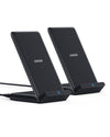 Anker 2-Pack 313 Wireless Charger PowerWave Stands, Qi-Certified, No AC Adapter