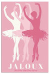 Trendy Pink Ballet Art Print Poster Canvas Wall Art 12x18in Unframed