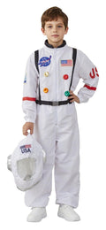 KIMI HOUSE Kids Astronaut Costume Space Suit Boys Girls White Size 7-9Y