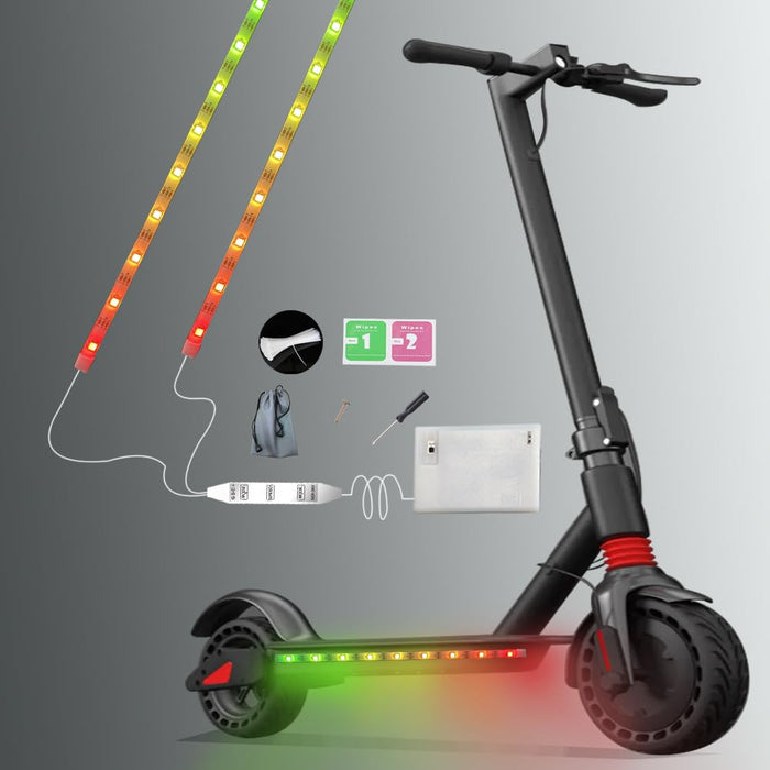 Electric LED Bicycle Scooter Lights Night Cycling Colorful Lamp Water