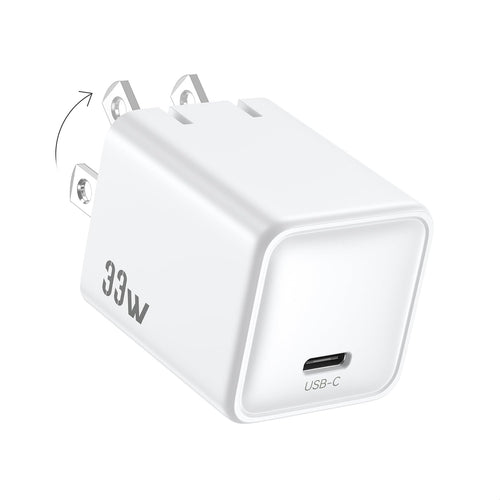 For Iphone 16/15 Charger,Pd 3.0 Pps 33W Gan Usbc Charger Block Foldable Plug Com