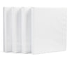 3-Ring Binder, 1-Inch - White, 4-Pack