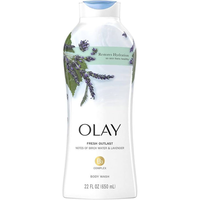 Olay Body Wash Birch Water and Lavender 22 Oz