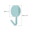 uxcell 10Pcs Stainless Steel Towel Hooks Light Blue Green Modern