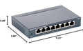 TP-Link TL-SG108 8 Port Gigabit Ethernet Network Switch Metal Black Fanless