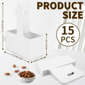 Bodaon 2 Cup Drink Carrier with Handle, 15 Pcs Kraft Paper Disposable