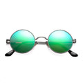 Small Round Polarized Sunglasses for Men Women Circle Retro Shades Metal Hi