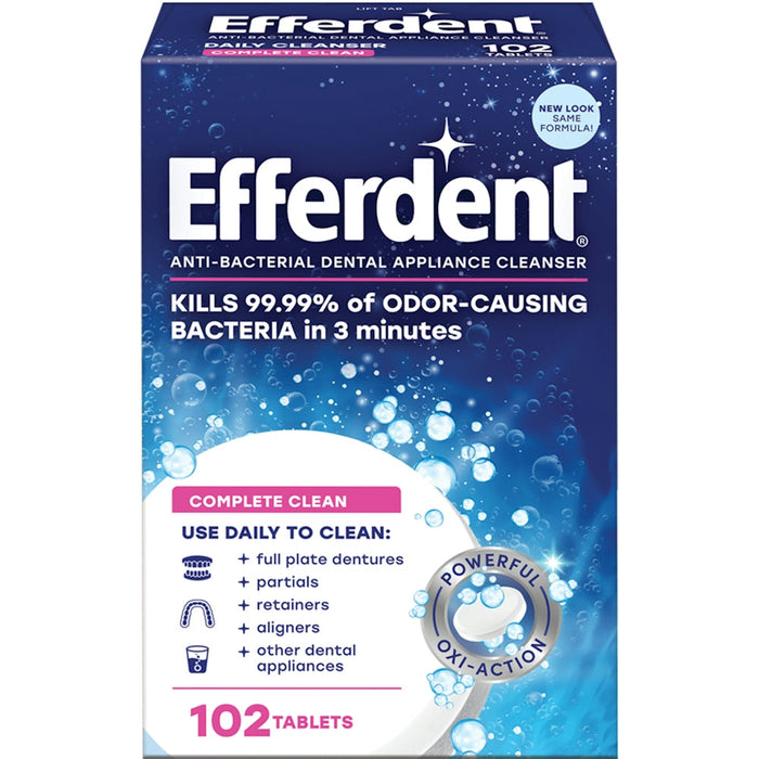Efferdent® Complete Clean Tablet, 102 EA