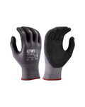 Kiwi PUD Palm Coated Nylon/Spandex Knit Grey Grip Gloves [53100]