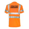 Four Languages - Reflective Safety T-Shirt
