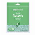 Amazon Basics Mint Dental Flossers, 90 Count (Pack of 6)