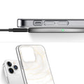 iPhone 15 Pro White Marble Case - Classic Design | Inspire Series