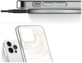 White Marble Series Case with Tempered Glass Screen and Camera Protector - iPhone 14 Pro