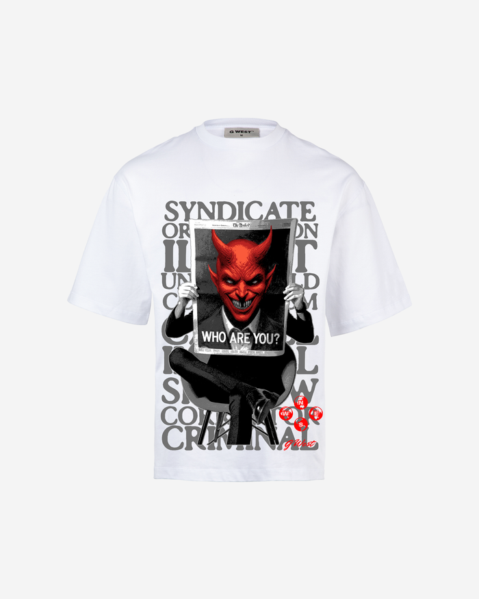 G WEST THE DEVIL SPEAKS OVERSIZED T-Shirt Mens