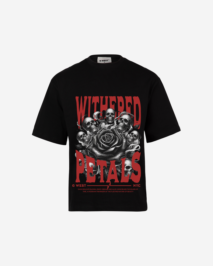G WEST WITHERED PETALS OVERSIZED T-Shirt Mens