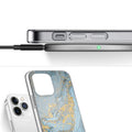 iPhone 15 Pro Max Blue Marble Case - Elegant Protection | Inspire Series