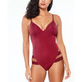 Bar III Shimmer Strappy-Leg One-Piece Swimsuit, Size Medium