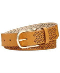 International Concepts Floral Perforated Belt