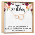 60th Birthday Necklace, Multiple Styles