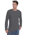 Dri-Tek Big&Tall Long Sleeve Moisture Wicking Athletic T-Shirt Iron Grey Size LT