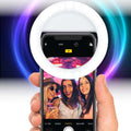 On Ring Light For Phone | 36 Led Ultra Wide Range Rechargeable Selfie Light With