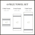 MADISON PARK SIGNATURE Turkish 100% Cotton 600Gsm Luxury Premium Thick Soft Abos