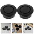 Homoyoyo 10PCS Car Rear Bumper Radar Hole Cover Plastic Plugs Black