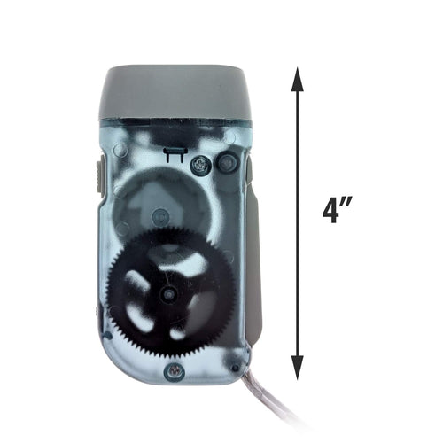 Hand Crank Flashlight — 3 LED No Battery Emergency Light, Hand Powered Torch