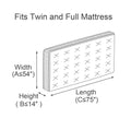 ComfortHome Mattress Bag for Moving and Storage, 3 Mil Thick, Fits Twin and Full Size Mattress, 1 Pack